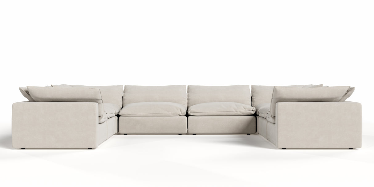 Garman - Modern Light Grey Modular Sectional Sofa-8-Piece Sectional - View Image 1