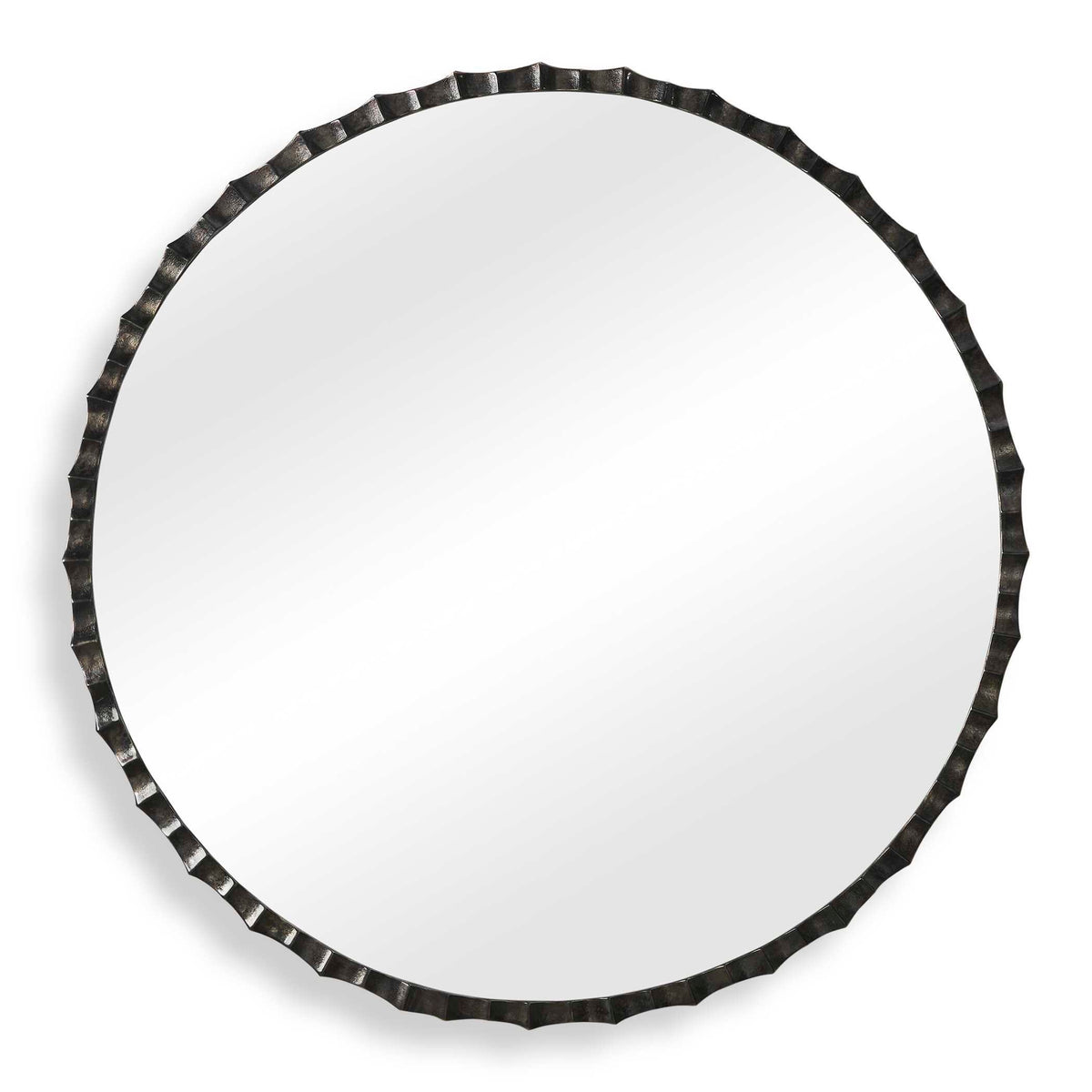 Grander Round Mirror - Black by Uttermost - View 1