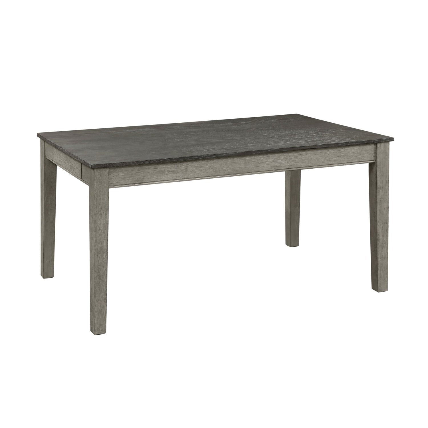 Country Casual Styling 5pc Dining Set Dining Table with Drawers and 4x Side Chairs Light Gray Finish Wooden Contemporary Furniture | Home Elegance USA