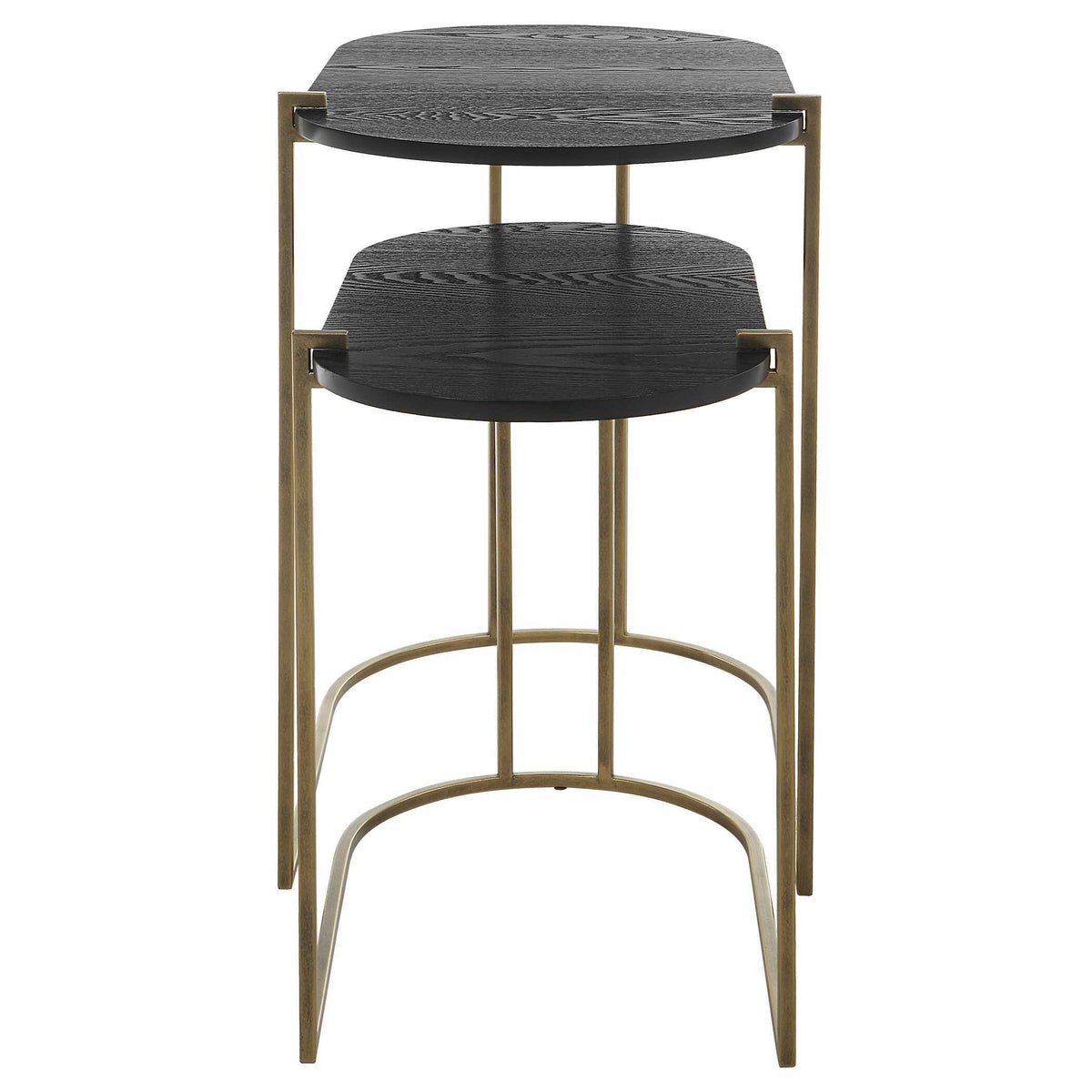 Aztec Wood Nesting Tables (Set of 2) - Dark Brown by Uttermost - View 8
