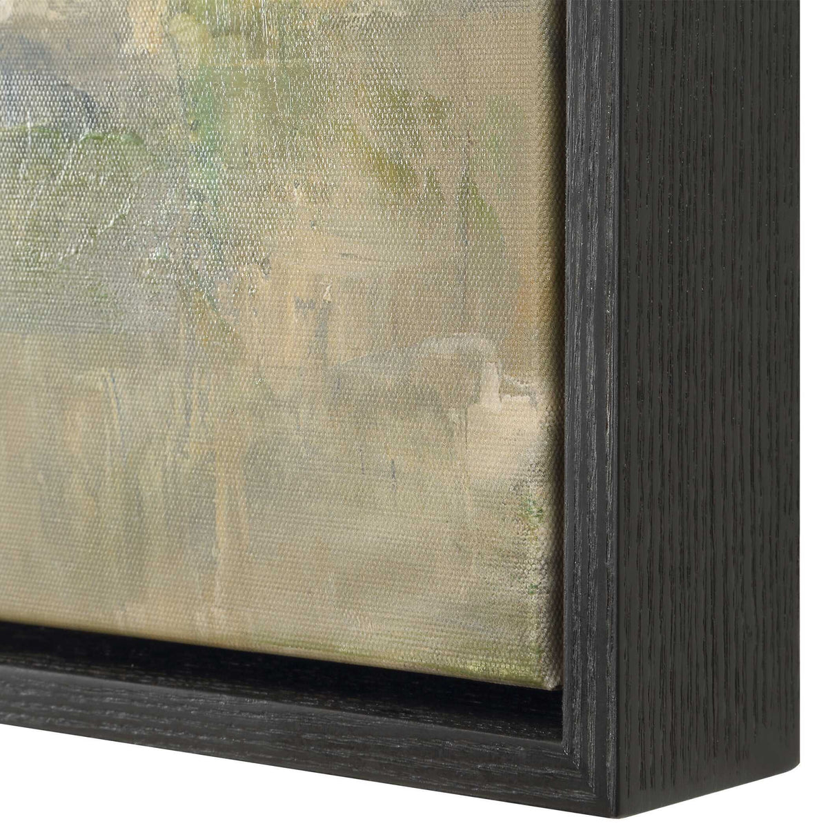 Fragment Hand Painted Landscape Art Black / Brown / Gray / Green / White - Gray / Light Brown by Uttermost - View 4