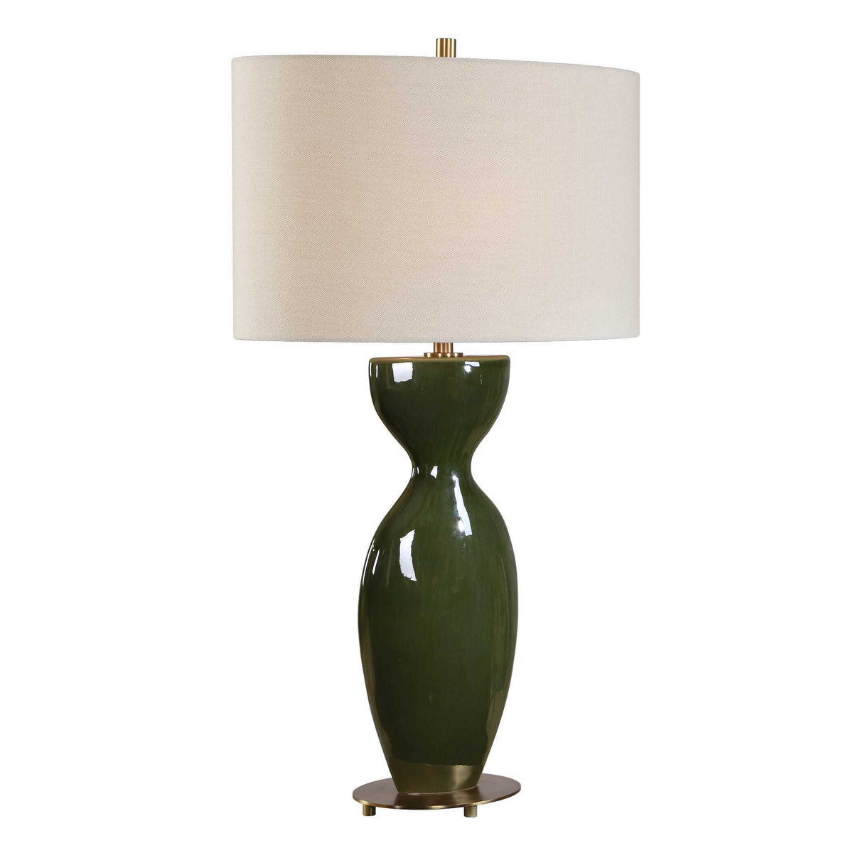 Curhan Glaze Table Lamp - Dark Green by Uttermost - View 4