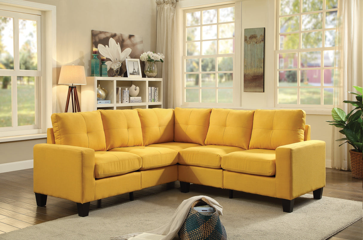 Glory Furniture Newbury G470B-SC SectionalÊÊ , YELLOW