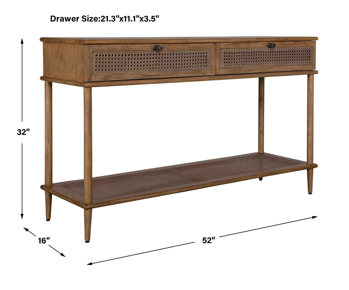 Coast Mid Century Console Table - Dark Brown by Uttermost - View 8
