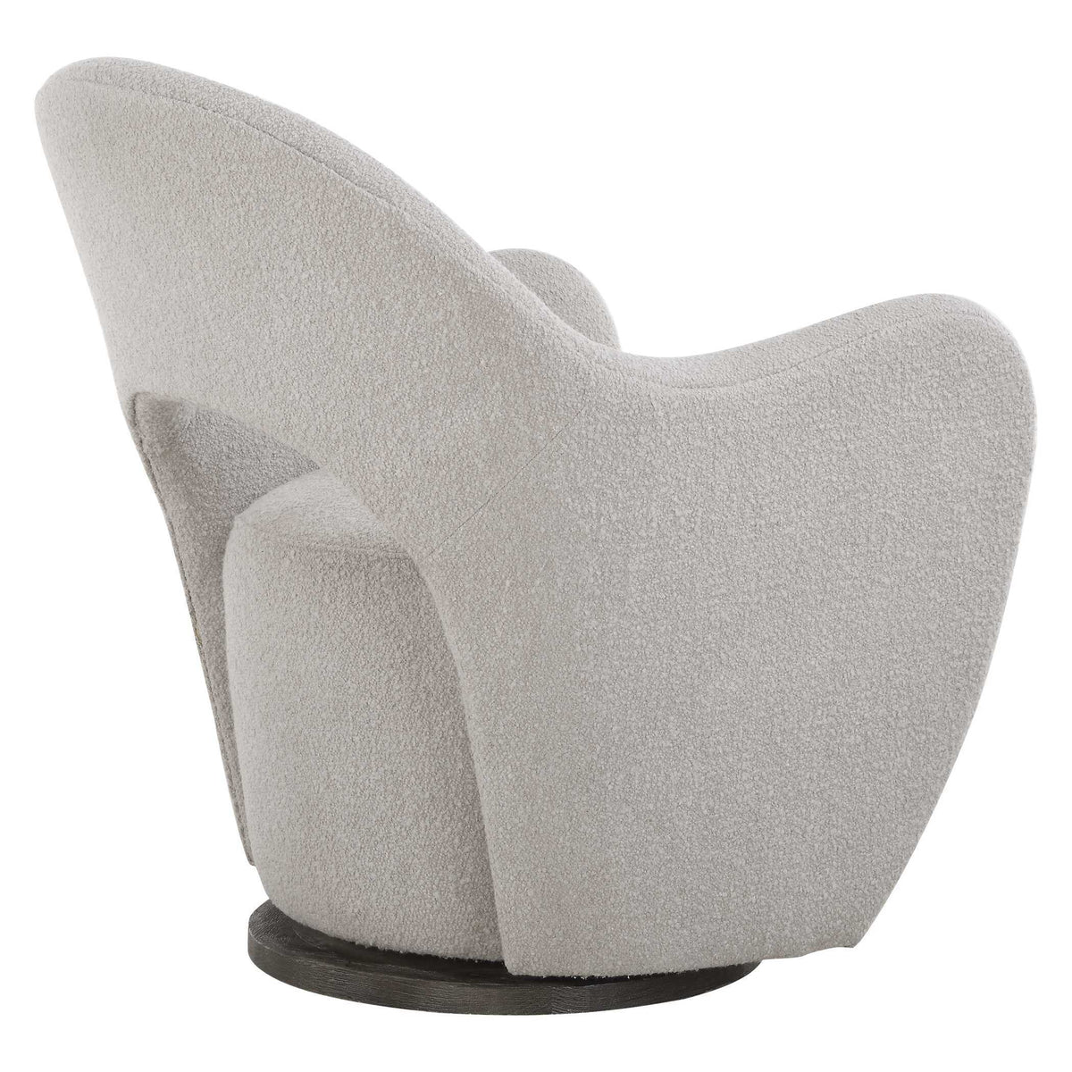 Wander Fabric Swivel Chair - Gray by Uttermost - View 6