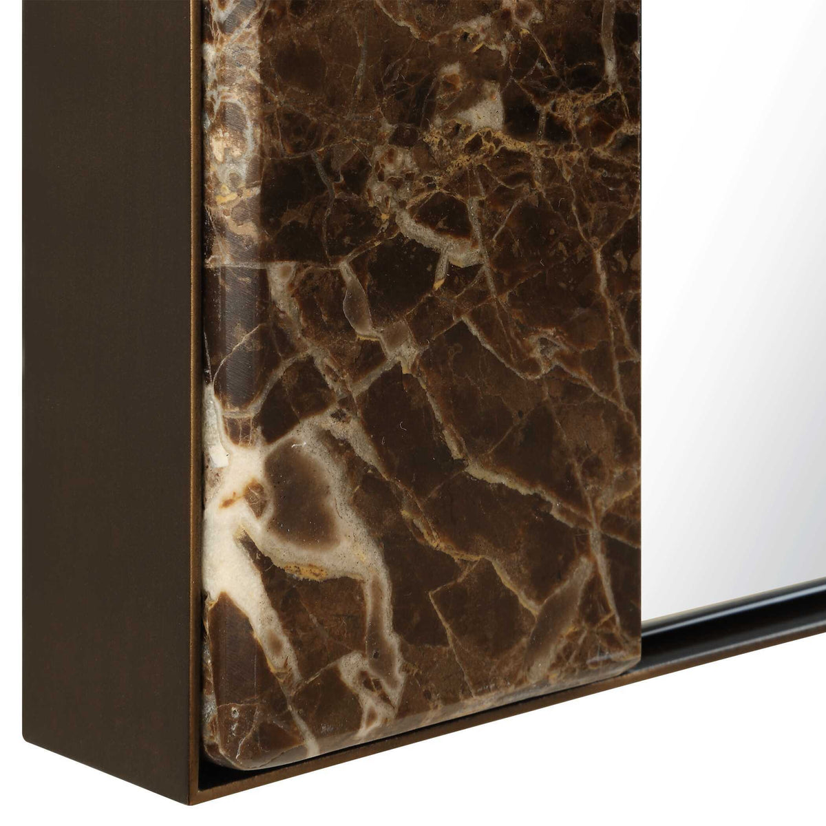 Hanover Marble Mirror Bronze / Brown / Gold - Dark Brown by Uttermost - View 5