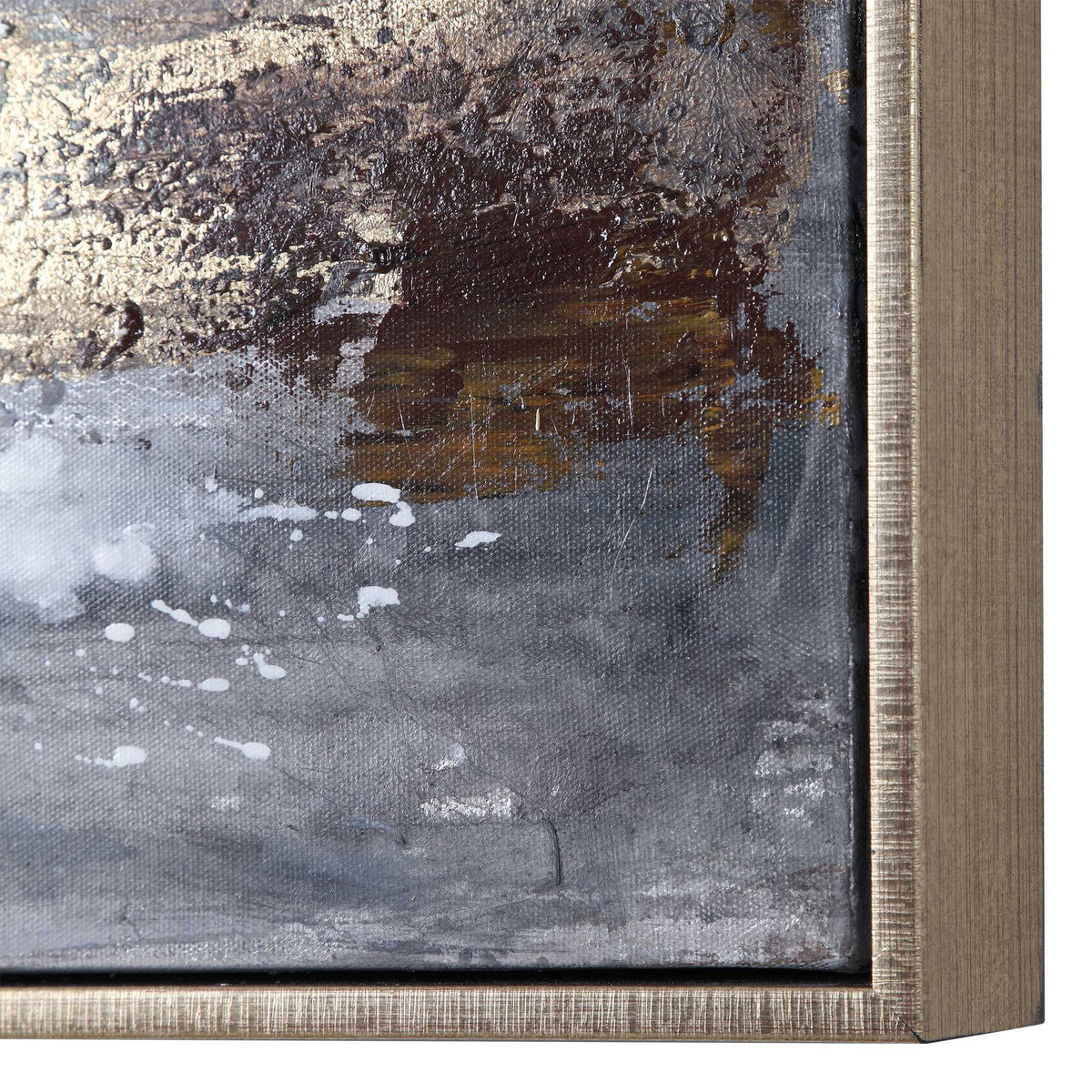 Dawn To Dusk Hand Painted Art - Blue / Yellow by Uttermost - View 6