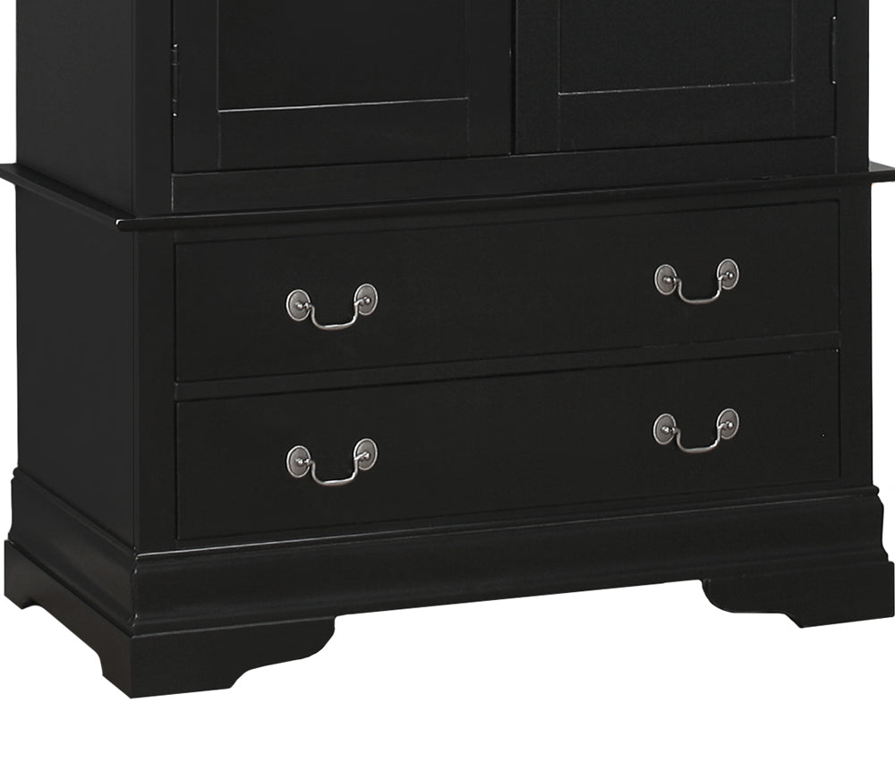Elegant Black Traditional Armoire - sold by Home Elegance USA
