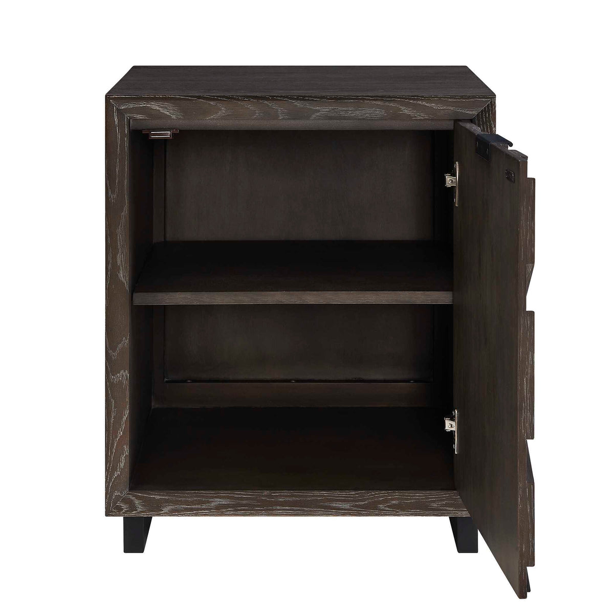 Barrett Oak Cabinet Dark Charcoal - Black by Uttermost - View 8