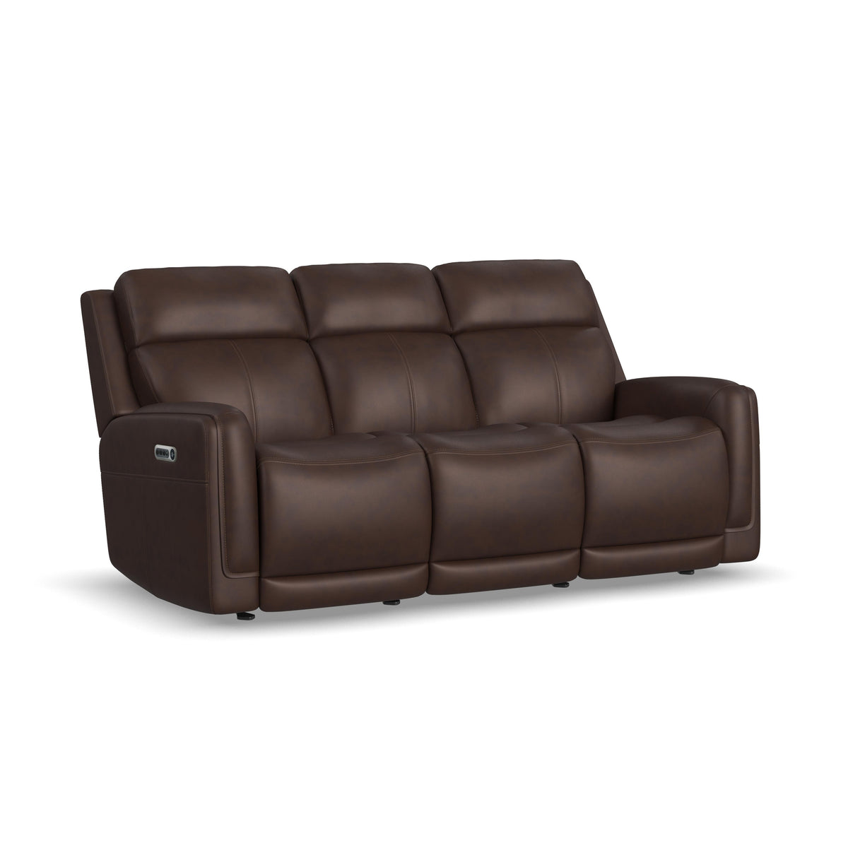 Alister Power Gliding Sofa With Power Headrests & Lumbar - Burnt Umber | Flexsteel