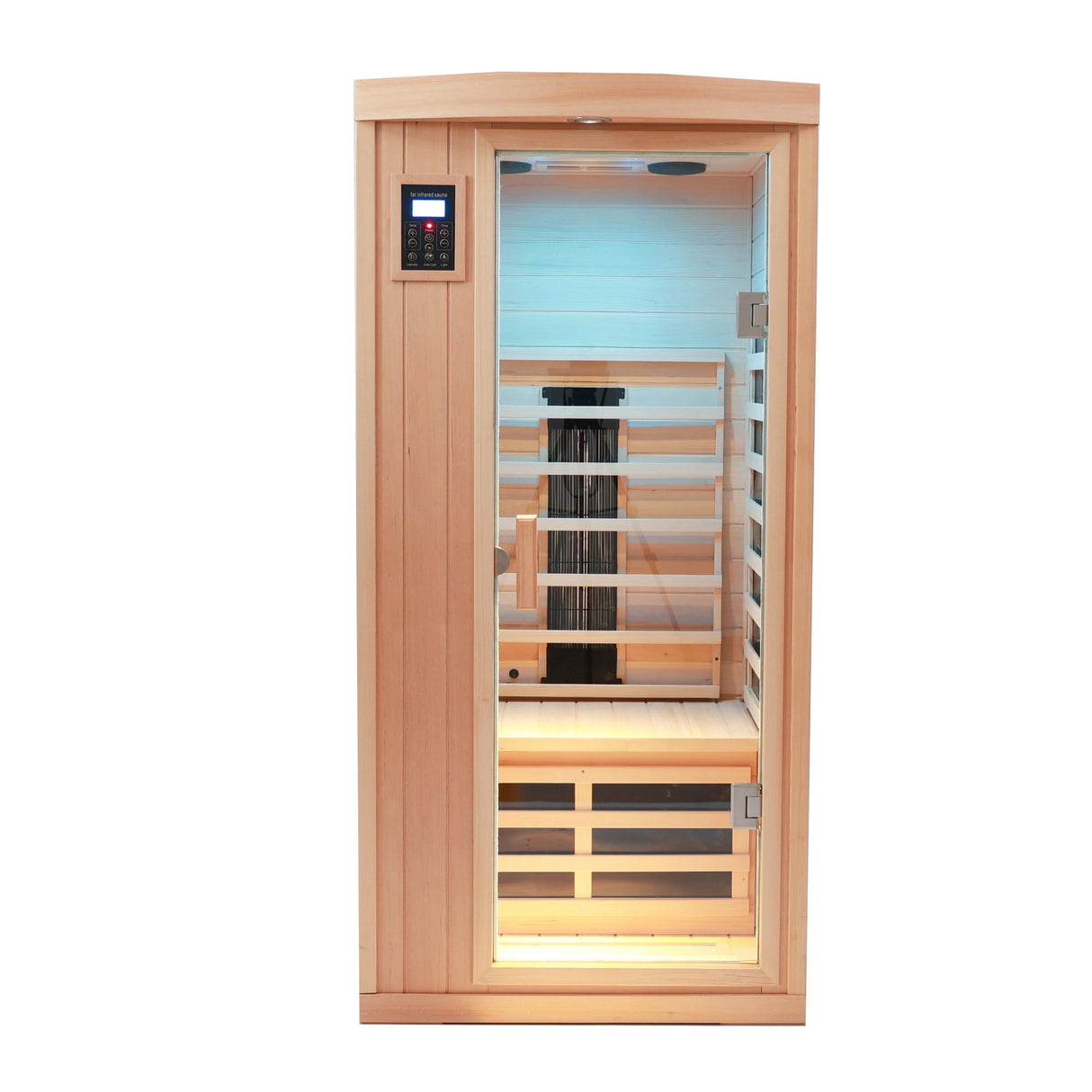 One-Person Hemlock Far Infrared Sauna - sold by Home Elegance USA