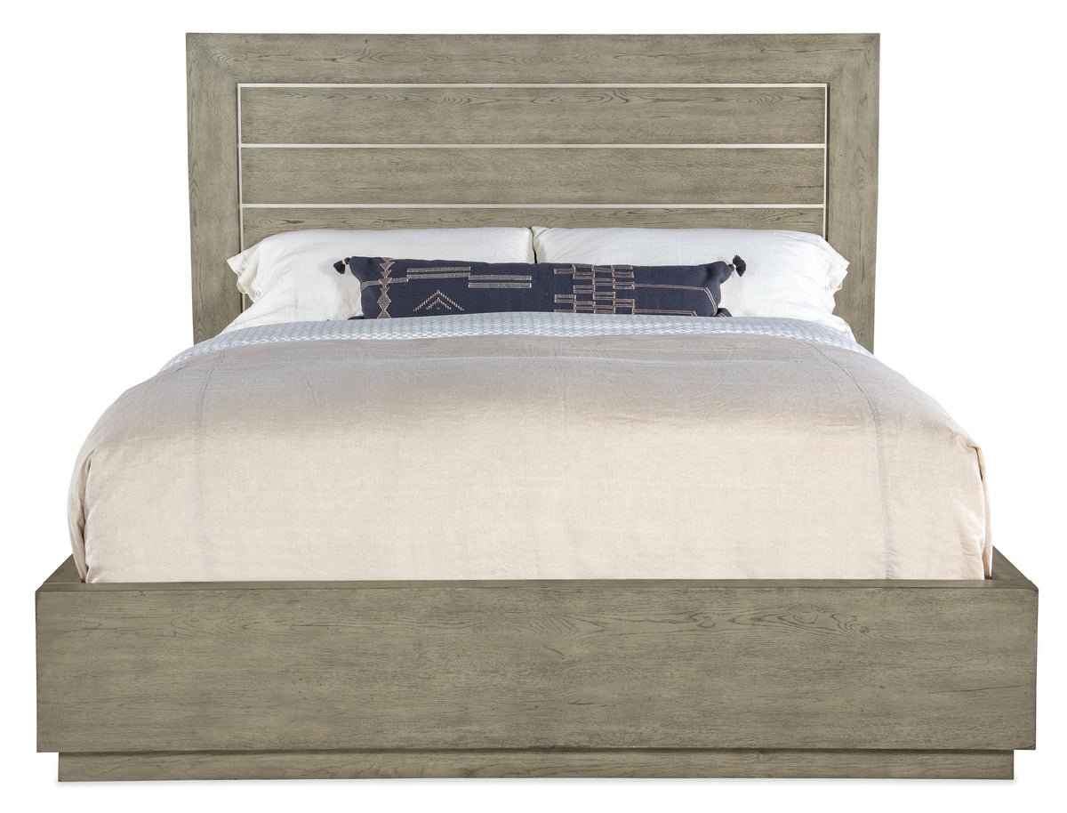 Linville Falls Mill Ridge California King Panel Bed - Gray by Hooker Furniture - View 3
