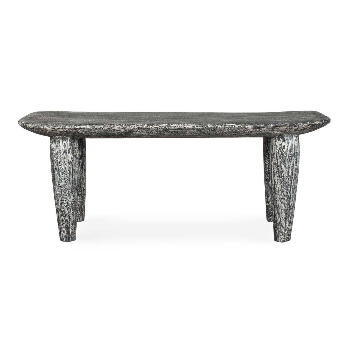 Fade To Black Wood Bench - Black / White by Uttermost - View 1