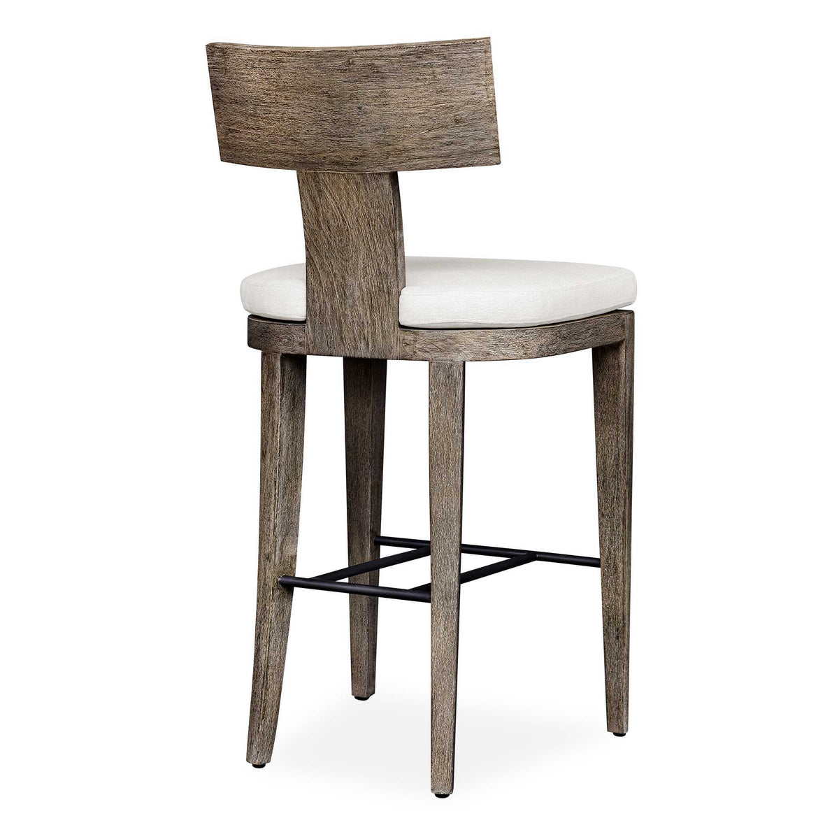 Cellini Outdoor Bar Stool - Dark Brown / White by Uttermost - View 5