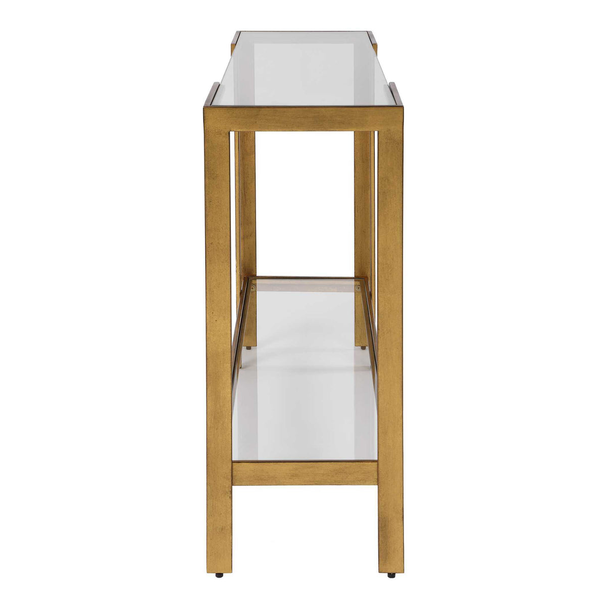 Kendrick Glass Console Table - Gold by Uttermost - View 9
