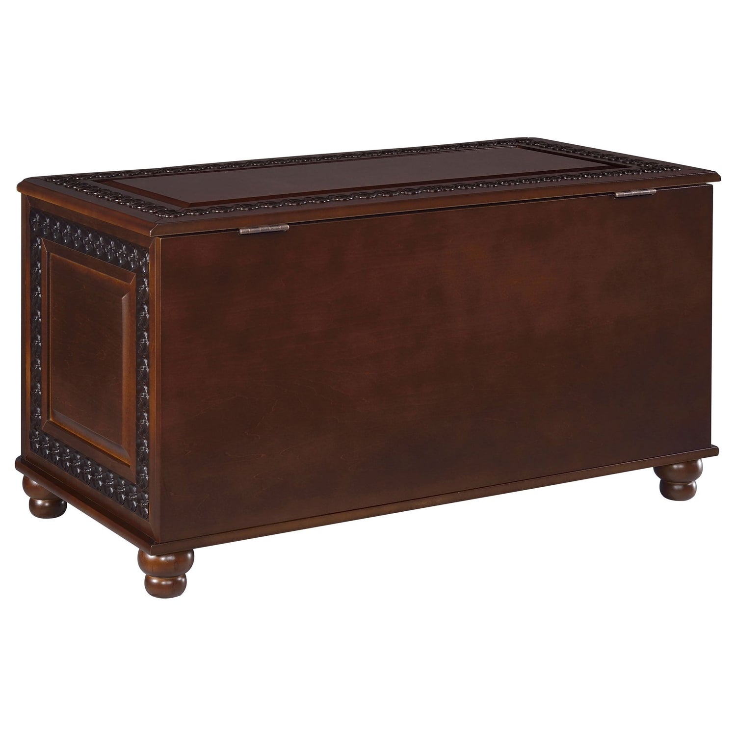 Cedar Chest - Finlay Flip Open Storage Cedar Chest Deep Tobacco
