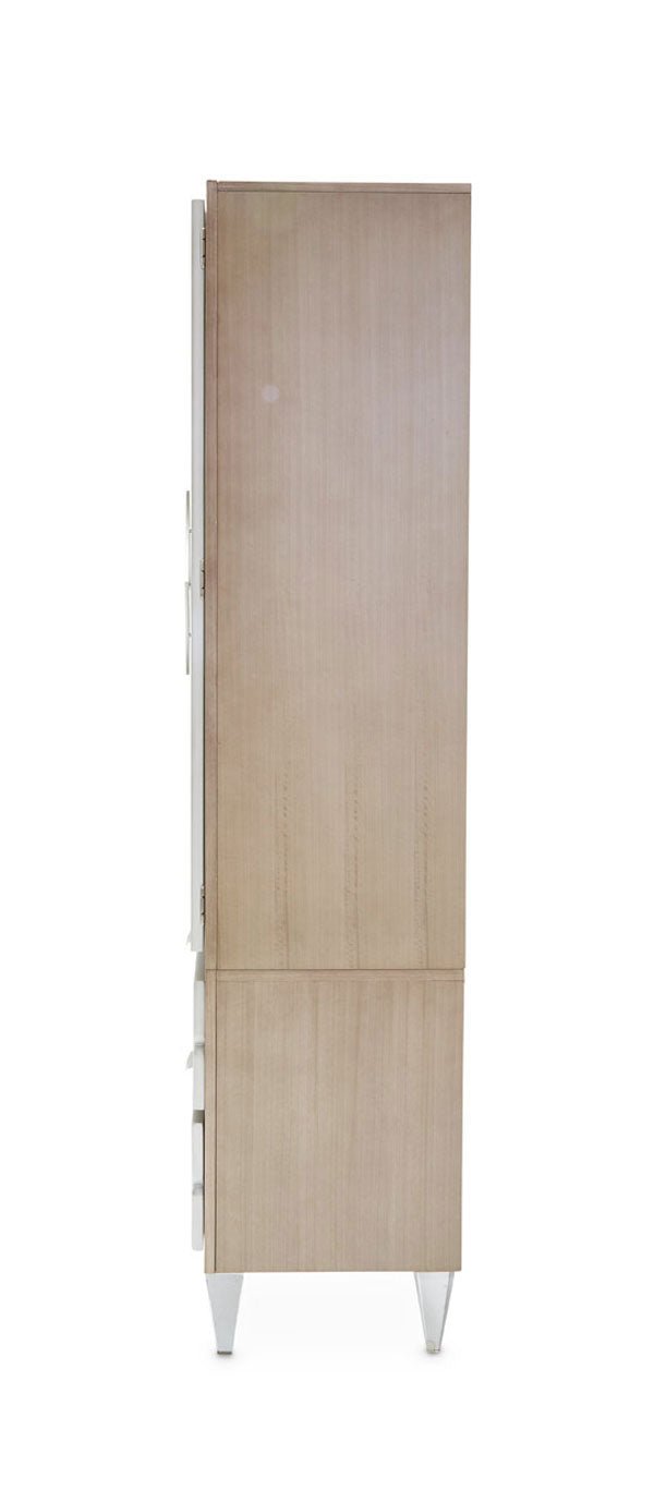 Camden Court Display Cabinet In Pearl - 9005209 - 126 | Aico | Home Elegance USA