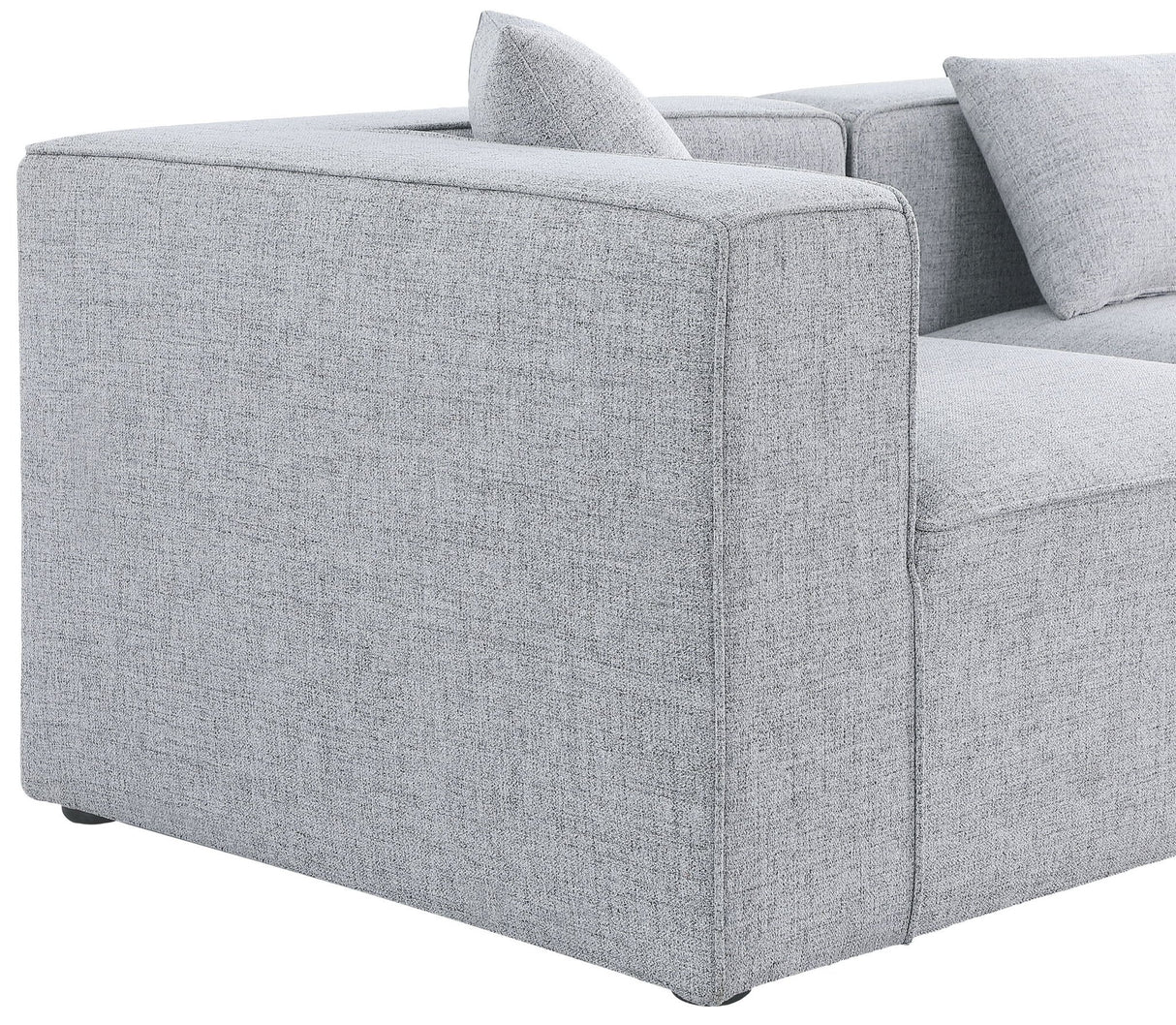 Cube - Modular Sectional 4 Piece - Gray - Fabric | Home Elegance USA