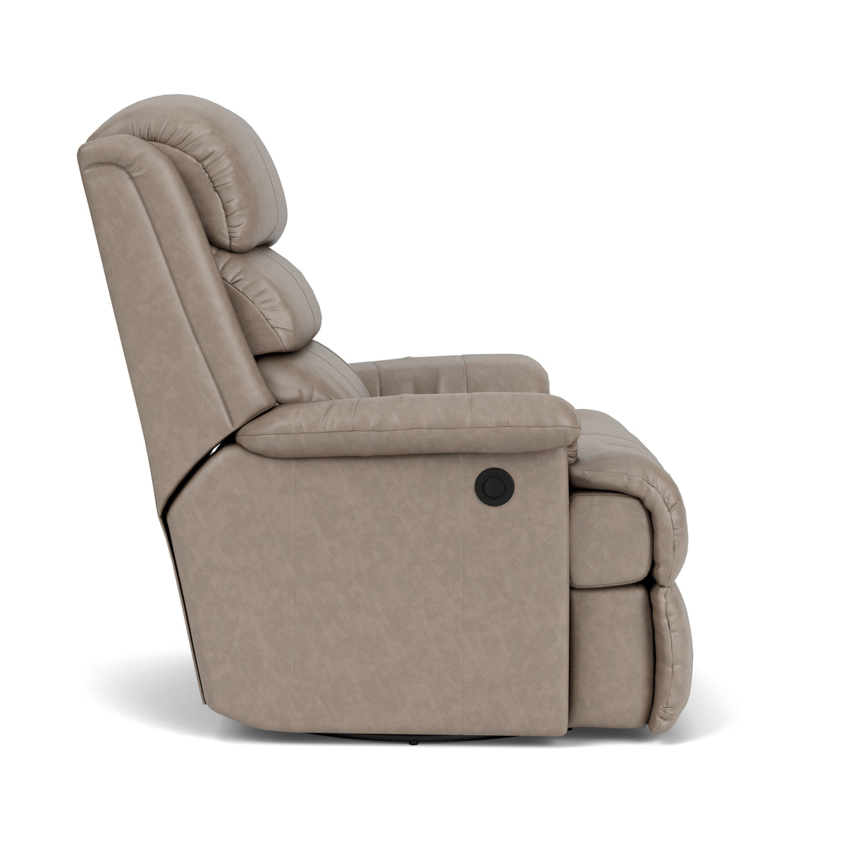 Yukon Transitional Leather Swivel Gliding Recliner | Flexsteel