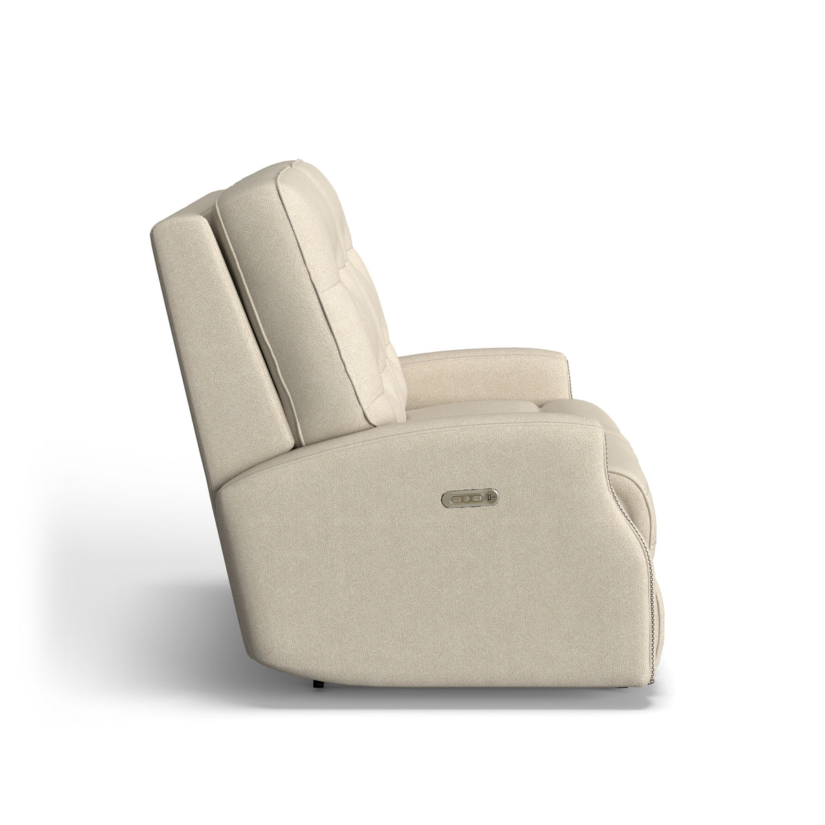 Devon Transitional Fabric Power Reclining Loveseat With Power Headrests | Flexsteel