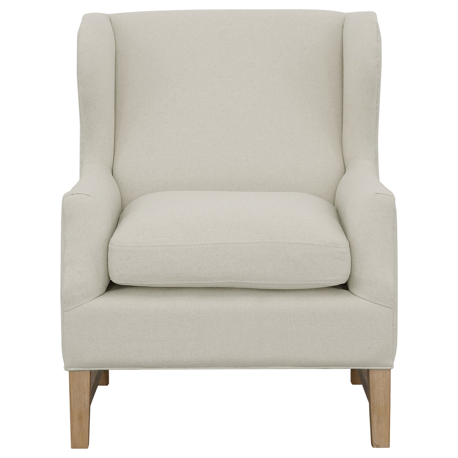 Accent Chair - Fleur Wing Back Accent Chair Cream