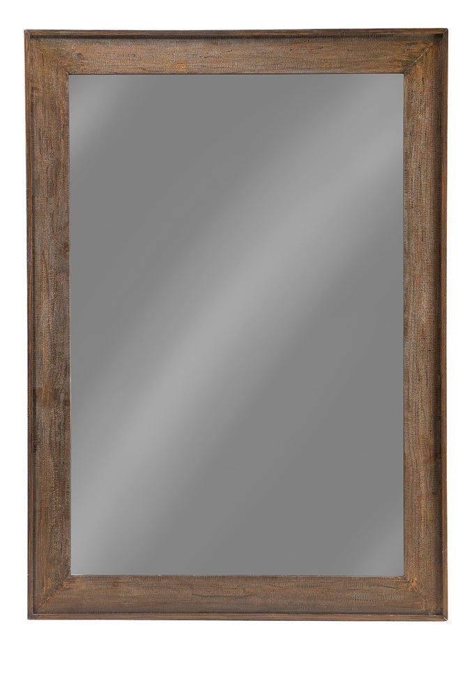 Floor Mirror - Odafin Rectangle Floor Mirror Distressed Brown