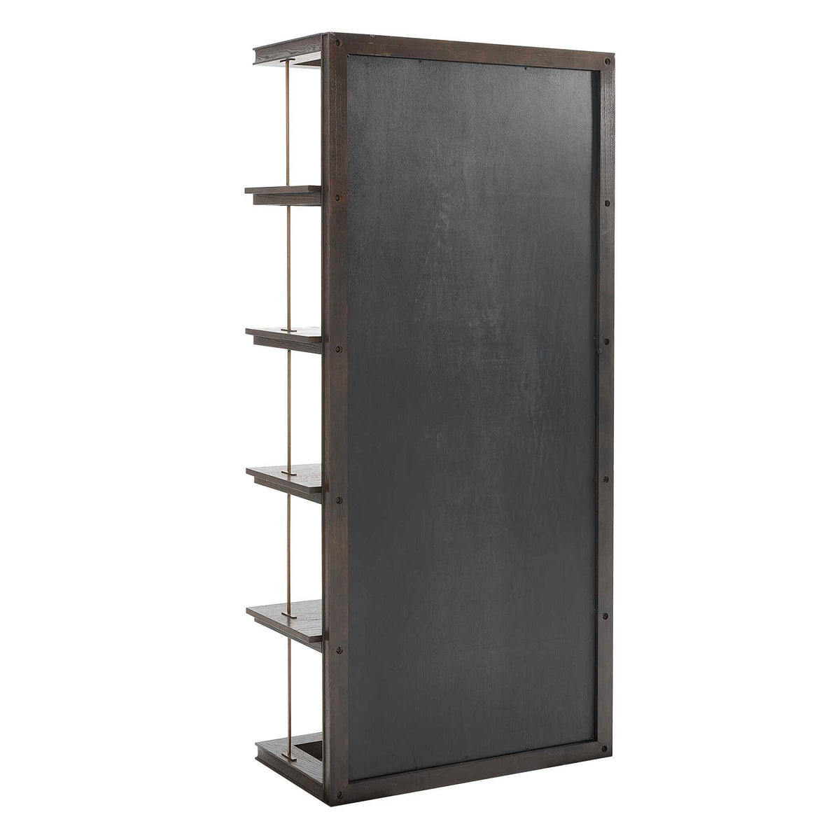 Kai Etagere Dark Walnut - Dark Brown by Uttermost - View 5