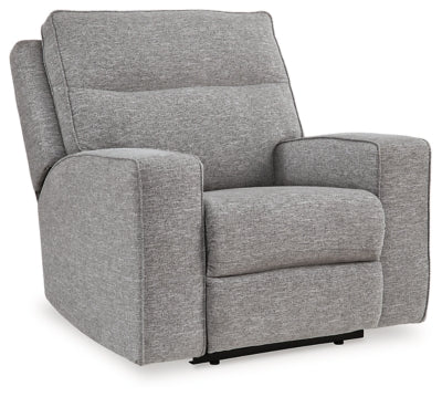 Ashley Pewter Biscoe PWR Recliner/ADJ Headrest - Textured;Nuvella¨ | Home Elegance USA
