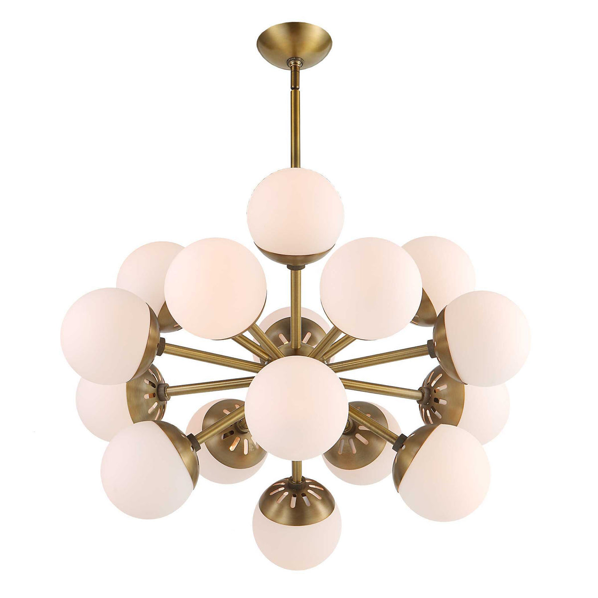 Droplet 16 Light Sputnik Chandelier - Yellow by Uttermost - View 11