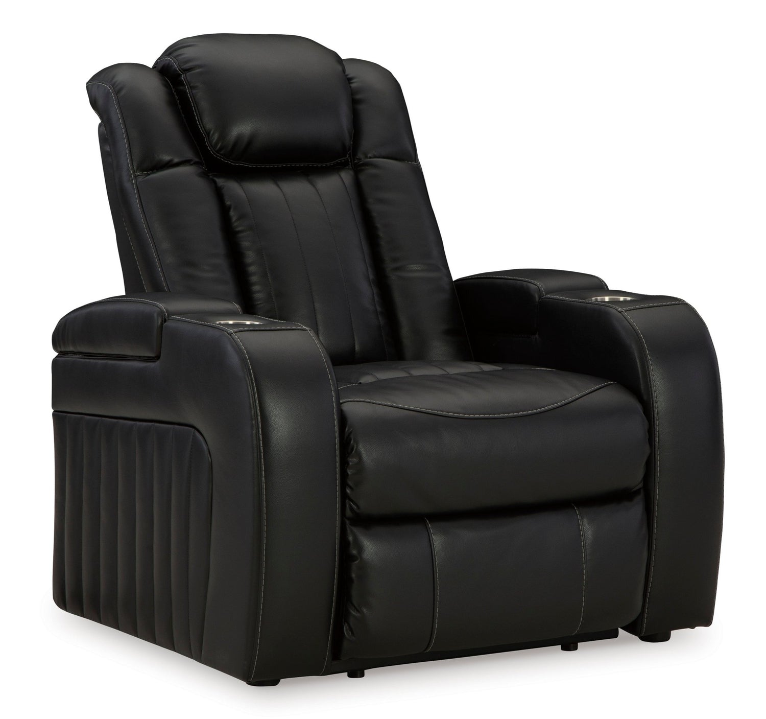 Ashley Midnight Caveman Den PWR Recliner/ADJ Headrest - Faux Leather | Home Elegance USA