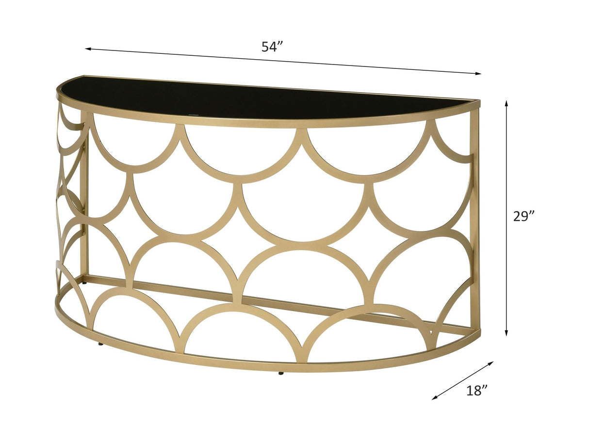 Altus Console Table 90820 Gold Finish | Acme | Home Elegance USA