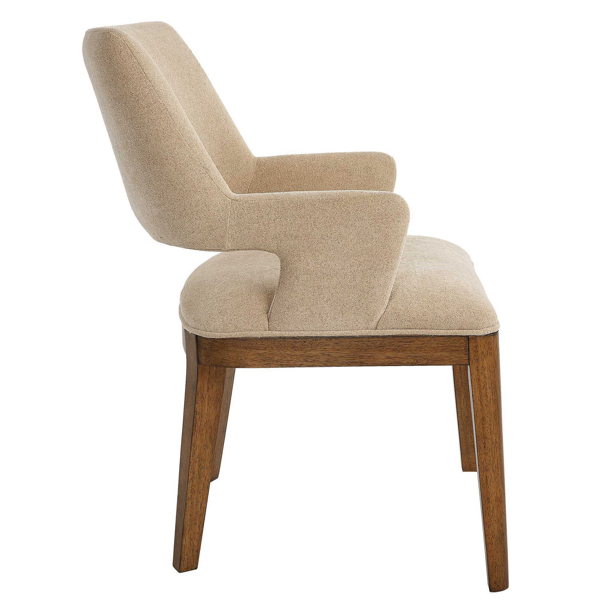 Aspect Mid-Century Dining Chair - Beige / Light Brown by Uttermost - View 5