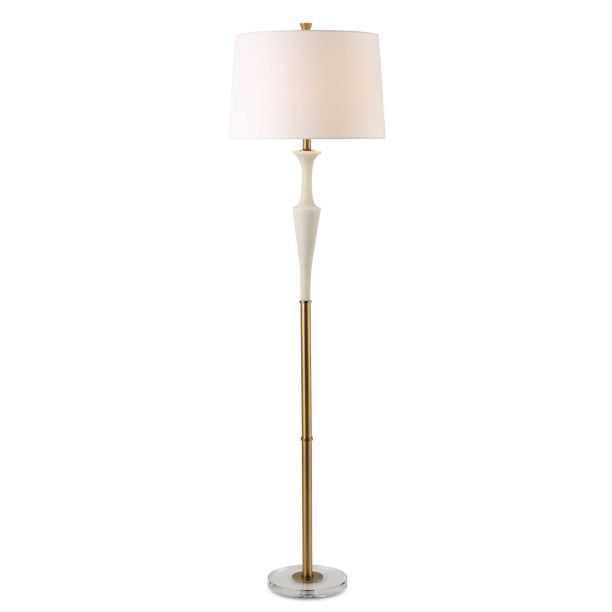 Colette White Stone Floor Lamp by Uttermost - View 1