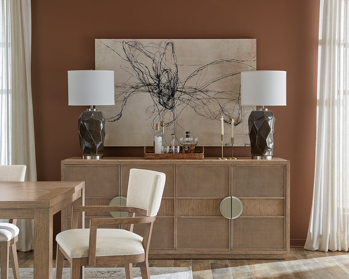Sonnet Dining Credenza - Dark Gray / Light Brown by Hooker Furniture - View 3