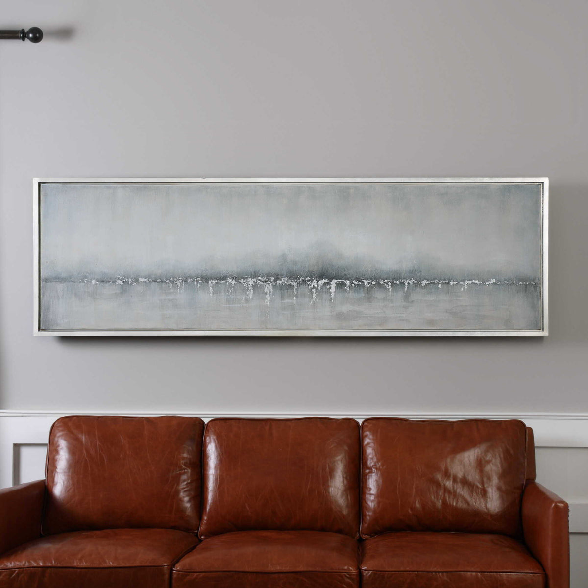 Tides Edge Abstract Art - Dark Gray by Uttermost - View 2