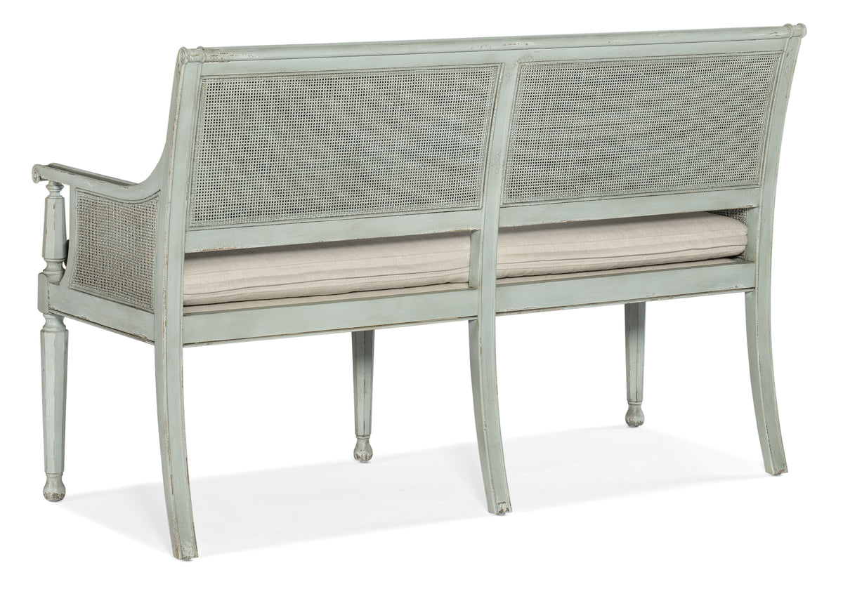Charleston Bench - Light Blue / Beige by Hooker Furniture - View 8