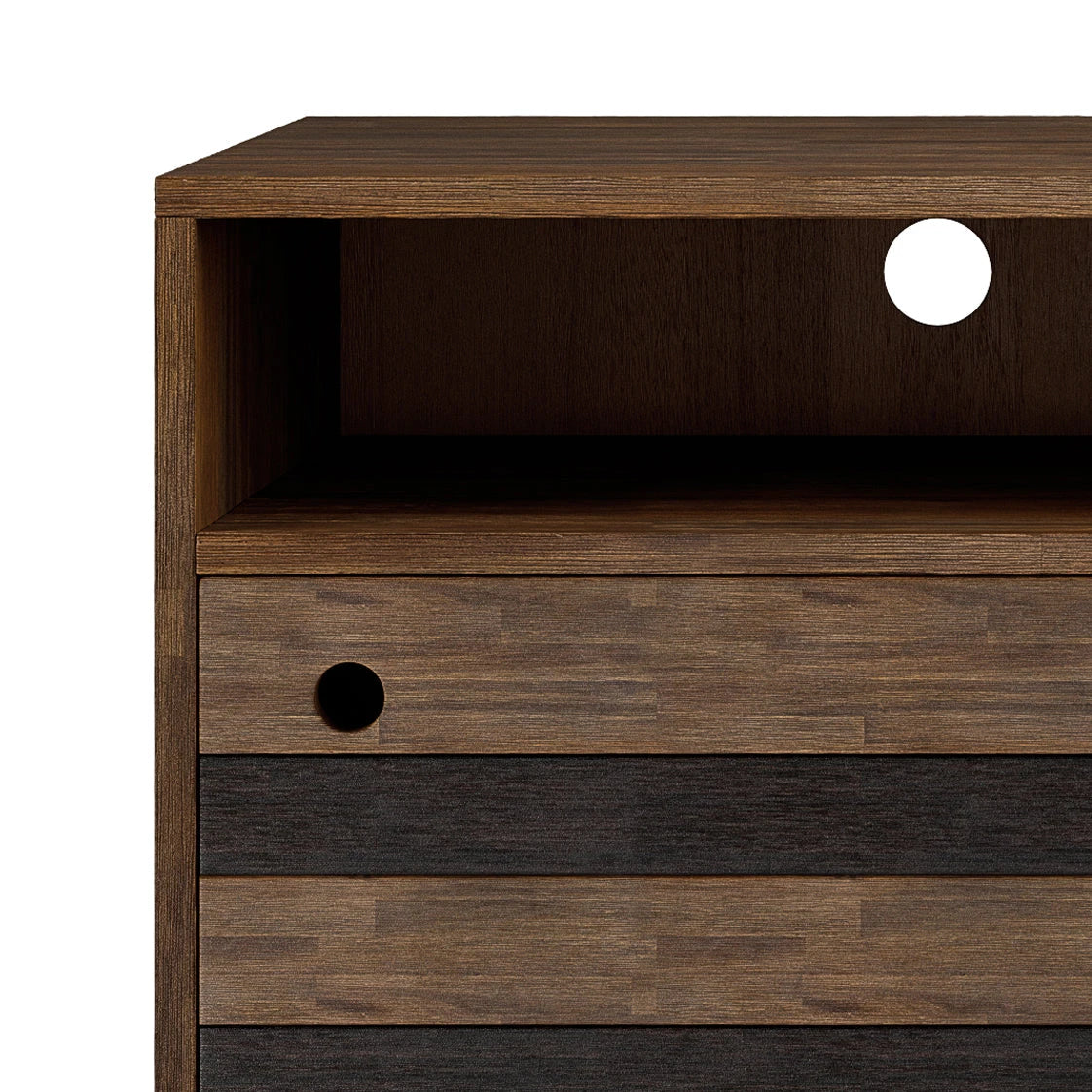 Clarkson - TV Stand - Rustic Natural Aged Brown - sold by Home Elegance USA