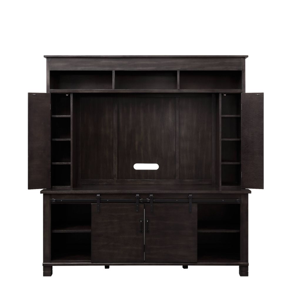Apison Entertainment Center (Include 91617Fir) 91630 Espresso Finish | Acme | Home Elegance USA