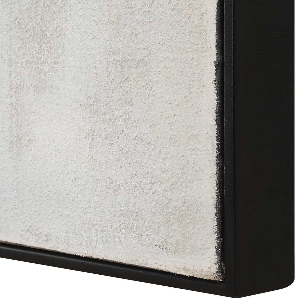 Folding Time Framed Abstract Art Black / Brown / Gray / White - Black / Gray by Uttermost - View 6