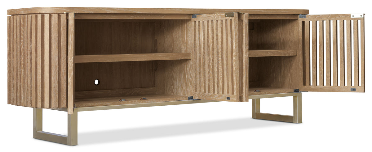 Commerce And Market Easton Entertainment Console - Light Brown by Hooker Furniture - View 6