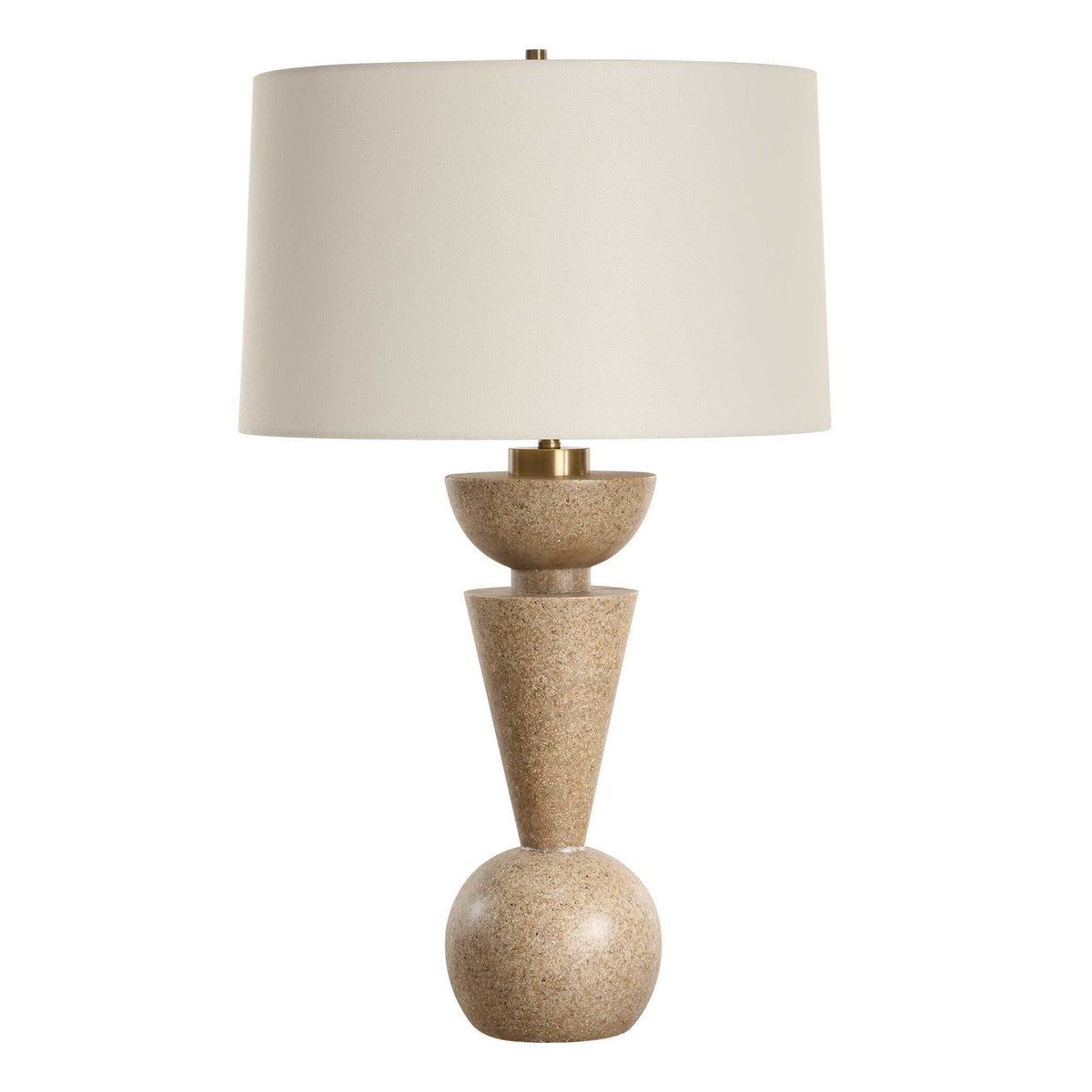 Cullum Geometric Table Lamp - Light Brown by Uttermost - View 4