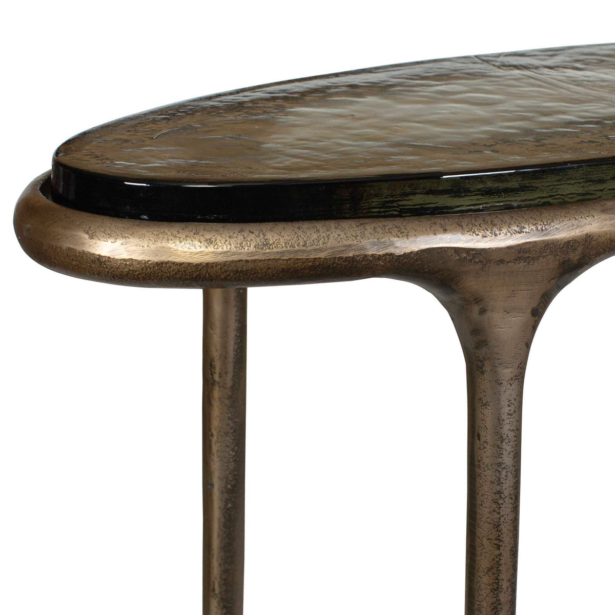 Ata Oval Accent Table Brass - Gold by Uttermost - View 5