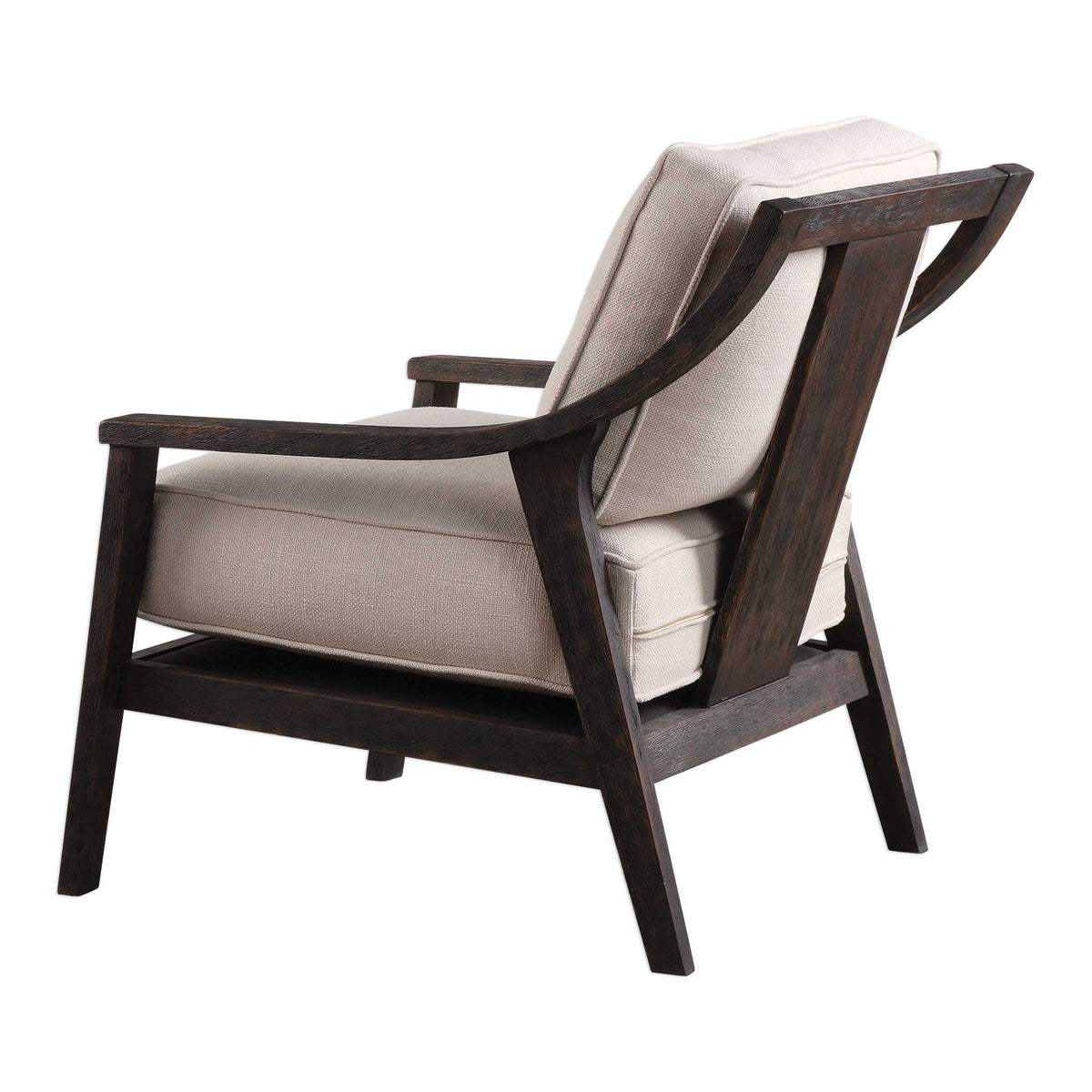 Lyle Accent Chair Beige - White / Dark Brown by Uttermost - View 5