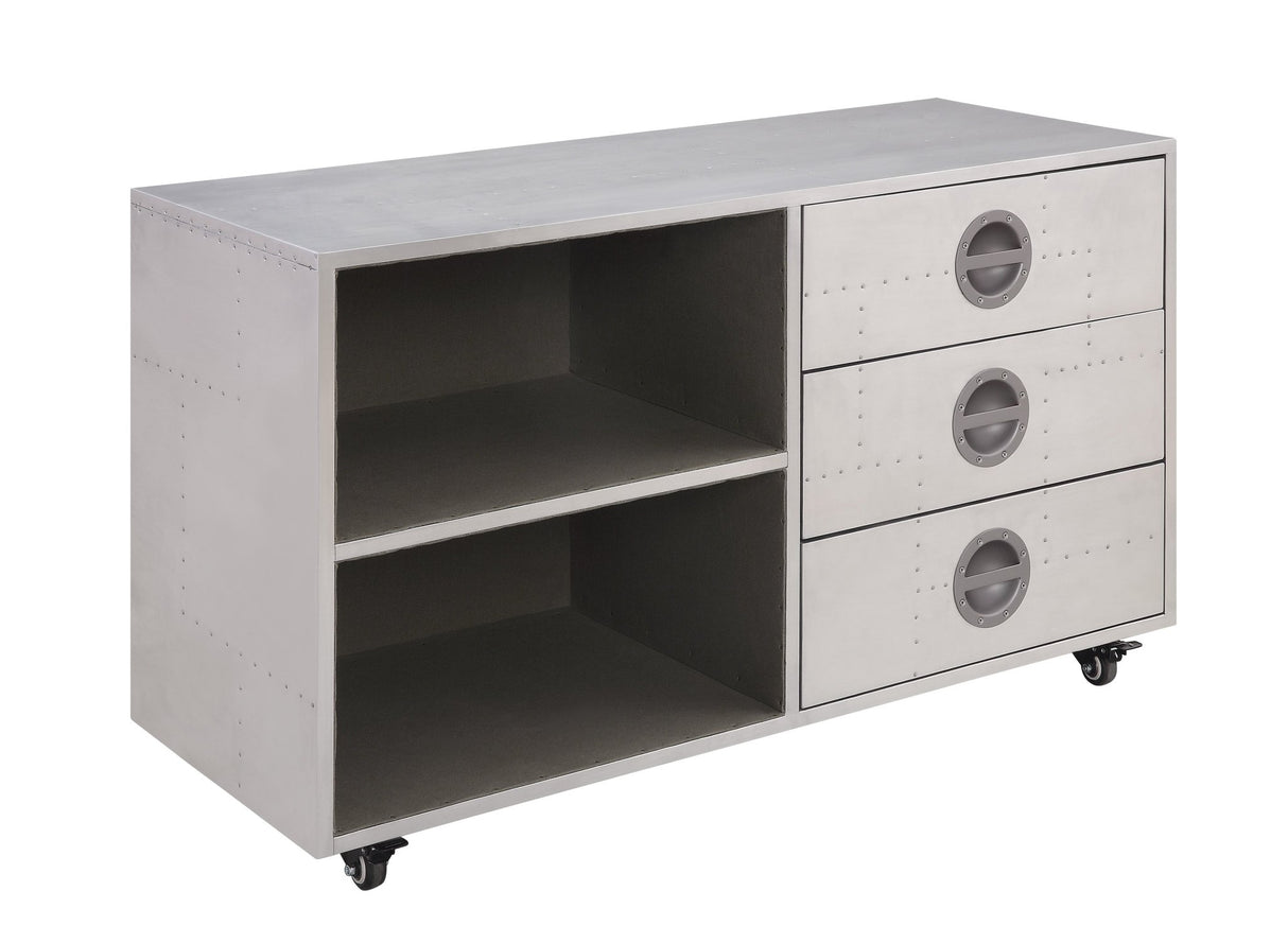 Brancaster Cabinet 92427 Aluminum | Acme | Home Elegance USA