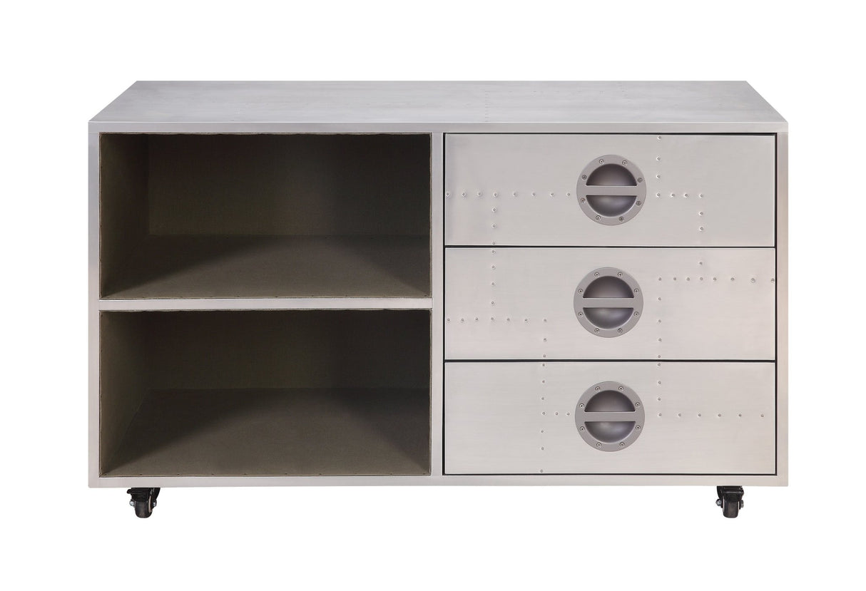 Brancaster Cabinet 92427 Aluminum | Acme | Home Elegance USA