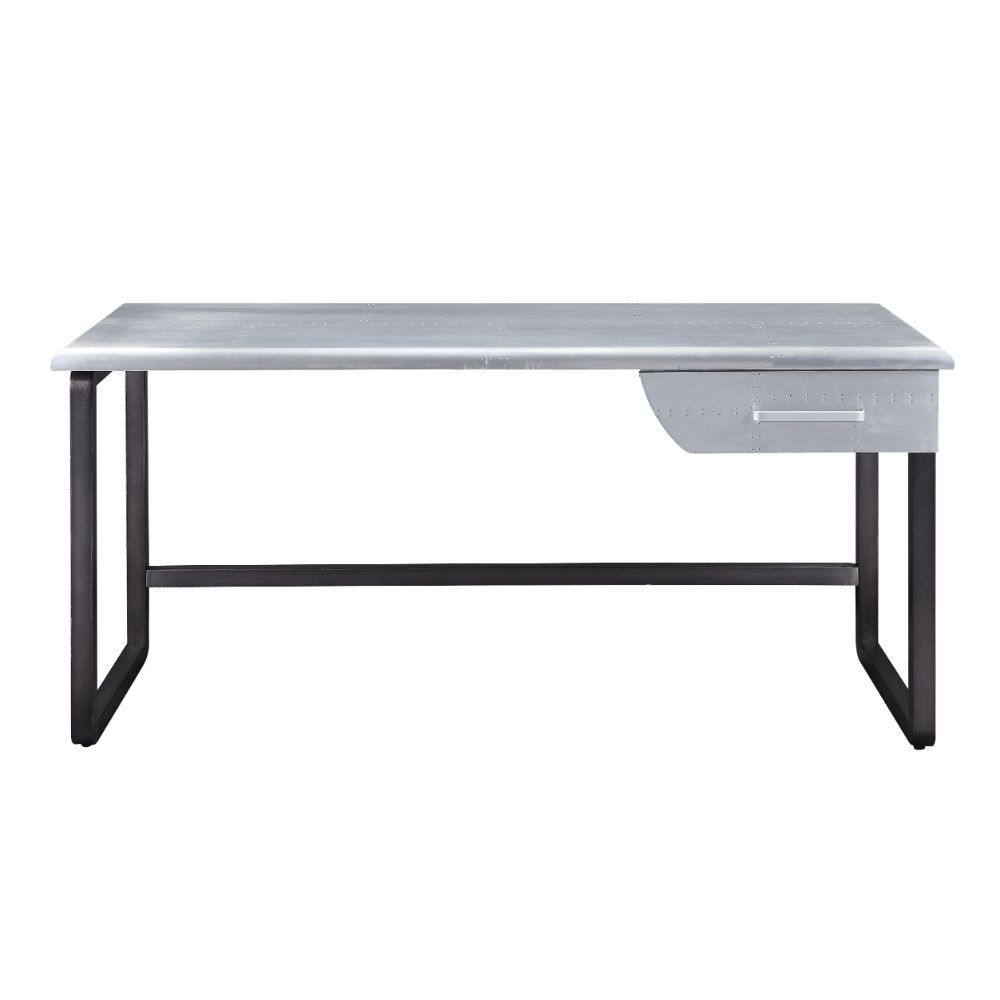 Brancaster Executive Writing Desk 92428 Aluminum | Acme | Home Elegance USA