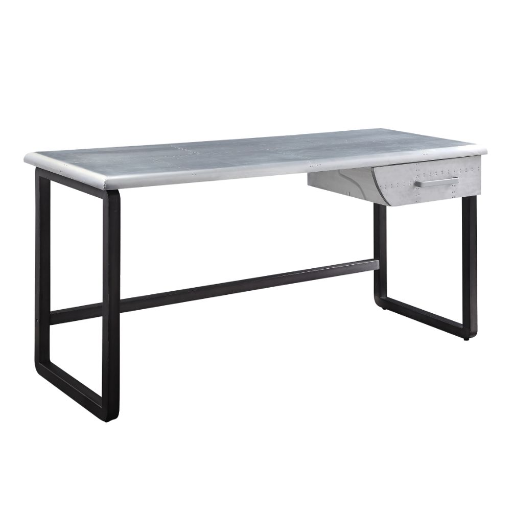 Brancaster Executive Writing Desk 92428 Aluminum | Acme | Home Elegance USA