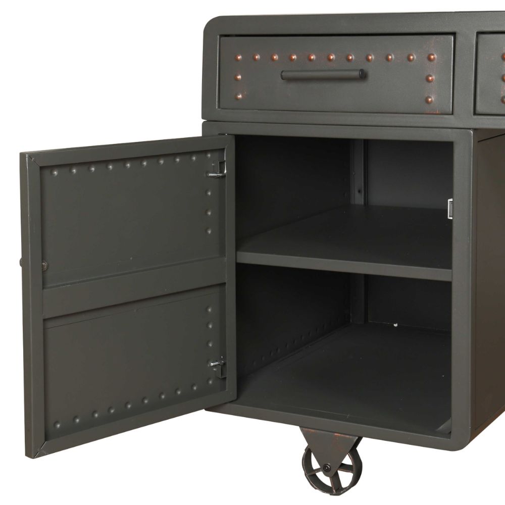 Actaki Executive Writing Desk 92430 Sandy Gray Finish | Acme | Home Elegance USA