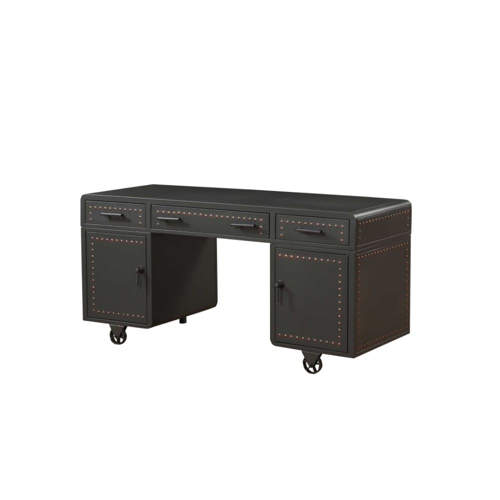 Actaki Executive Writing Desk 92430 Sandy Gray Finish | Acme | Home Elegance USA