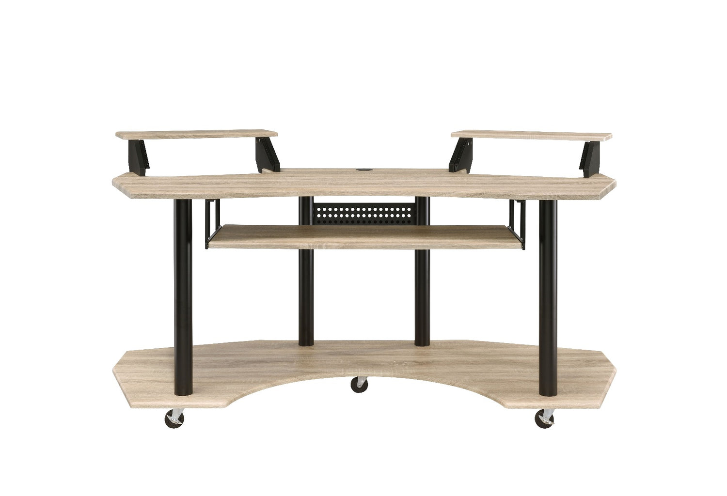 Acme - Eleazar 71" Music Studio Desk 92892 Natural Oak Finish